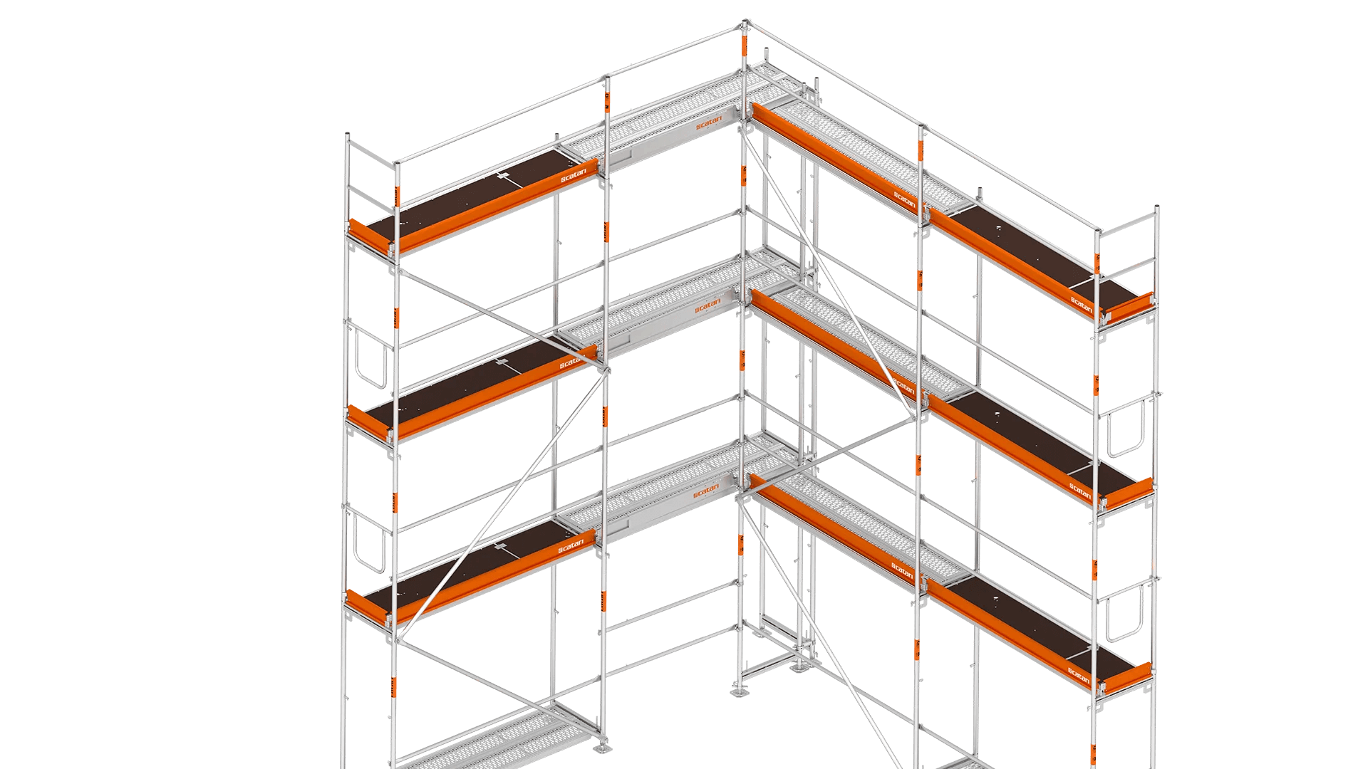 catari fa48 scaffold corners and circular scaffold